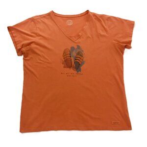 Life Is Good Crusher T-shirt Not All Who Wander are lost